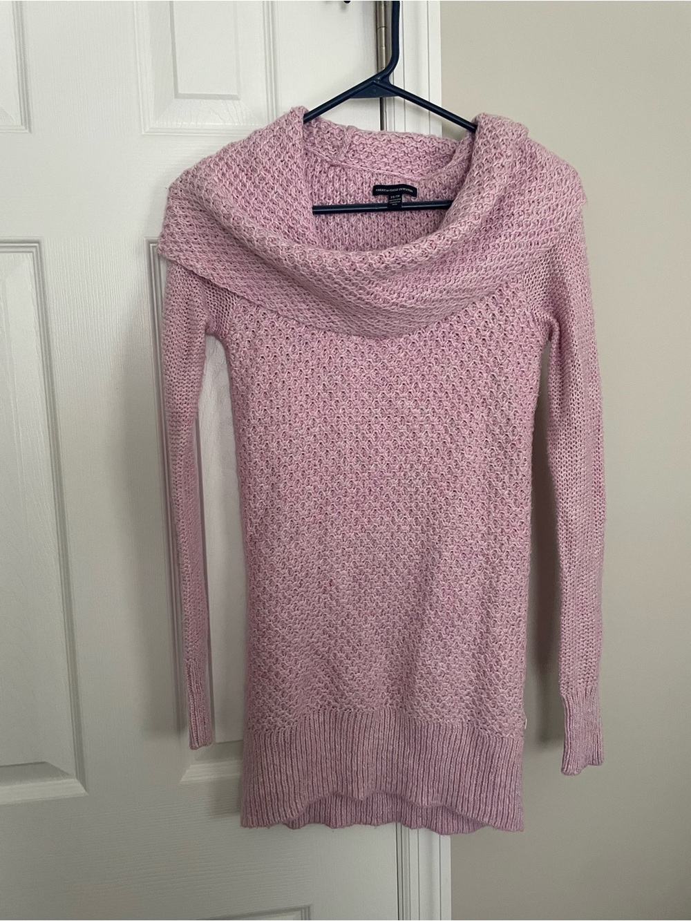 Pink Cowl Neck Sweater